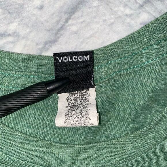 Volcom men S Crewneck short sleeve graphic print T-shirt green - Picture 5 of 9